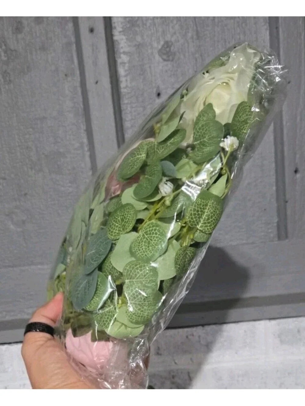 Artificial Flowers Variety Garland Roses Eucalyptus Peonies Reed Grass Pampas